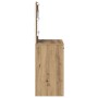 Tocador con Luces LED Roble Artesanal 78.5x41x135 cm de , Tocadores para dormitorios - Ref: Foro24-865036, Precio: 132,50 €, ...