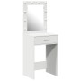 Mesa de Tocador con Luces LED Blanca 50x41x135 cm de , Tocadores para dormitorios - Ref: Foro24-865037, Precio: 95,63 €, Desc...