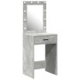 Mesa de maquillaje con luces LED en gris concreto, 50x41x135 cm de , Tocadores para dormitorios - Ref: Foro24-865040, Precio:...