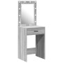 Mesa de Maquillaje con Luces LED Gris Sonoma 50x41x135 cm de , Tocadores para dormitorios - Ref: Foro24-865042, Precio: 95,63...