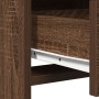 Mesa de tocador con luces LED Marrón Roble 50x41x135 cm de , Tocadores para dormitorios - Ref: Foro24-865043, Precio: 95,63 €...