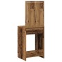 Mesa de tocador con luces LED Madera antigua 50x41x135 cm de , Tocadores para dormitorios - Ref: Foro24-865044, Precio: 92,26...
