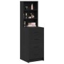 Mueble Alto Negro Roble 40x41x135 cm Madera Elaborada de , Aparadores - Ref: Foro24-865047, Precio: 98,87 €, Descuento: -5%%