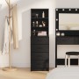 Mueble Alto Negro Roble 40x41x135 cm Madera Elaborada de , Aparadores - Ref: Foro24-865047, Precio: 98,87 €, Descuento: -5%%
