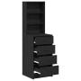 Mueble Alto Negro Roble 40x41x135 cm Madera Elaborada de , Aparadores - Ref: Foro24-865047, Precio: 98,87 €, Descuento: -5%%