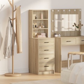 Alto Sonoma Roble 40x41x135 cm Madera Elaborada de , Aparadores - Ref: Foro24-865048, Precio: 105,16 €, Descuento: %