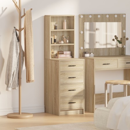 Alto Sonoma Roble 40x41x135 cm Madera Elaborada de , Aparadores - Ref: Foro24-865048, Precio: 105,16 €, Descuento: %