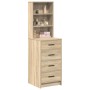 Alto Sonoma Roble 40x41x135 cm Madera Elaborada de , Aparadores - Ref: Foro24-865048, Precio: 105,16 €, Descuento: %