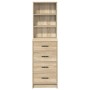 Alto Sonoma Roble 40x41x135 cm Madera Elaborada de , Aparadores - Ref: Foro24-865048, Precio: 105,16 €, Descuento: %