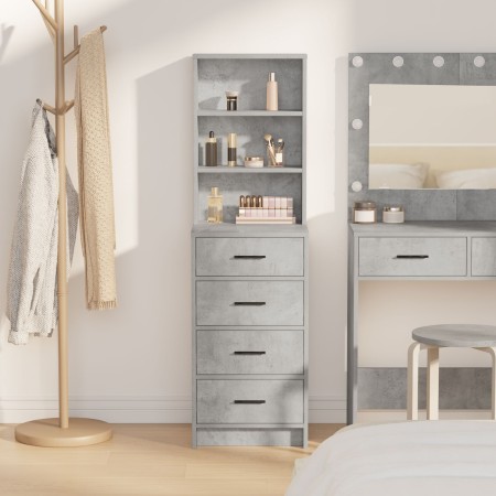 Alacena Gris Concreto 40x41x135 cm Madera Ingenierizada de , Aparadores - Ref: Foro24-865049, Precio: 105,16 €, Descuento: %