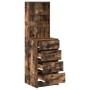 Highboard de Roble Ahumado 40x41x135 cm de Madera Elaborada de , Aparadores - Ref: Foro24-865050, Precio: 104,02 €, Descuento...