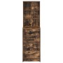Highboard de Roble Ahumado 40x41x135 cm de Madera Elaborada de , Aparadores - Ref: Foro24-865050, Precio: 104,02 €, Descuento...