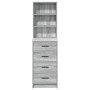 Alacena Gris Sonoma 40x41x135 cm Madera elaborada de , Aparadores - Ref: Foro24-865051, Precio: 95,88 €, Descuento: -5%%