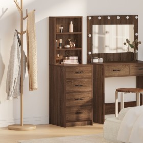 Almacén Alto Marrón Roble 40x41x135 cm Madera Ingenierizada de , Aparadores - Ref: Foro24-865052, Precio: 107,18 €, Descuento: %