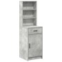 Armario Alto Gris Concreto 40x41x135 cm de Madera Elaborada de , Aparadores - Ref: Foro24-865076, Precio: 90,30 €, Descuento: %