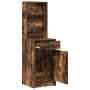 Gabinete Alto en Roble Ahumado, 40x41x135 cm, Hecho de Madera Elaborada de , Aparadores - Ref: Foro24-865077, Precio: 79,53 €...