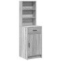 Alto Gris Sonoma 40x41x135 cm Madera Elaborada de , Aparadores - Ref: Foro24-865078, Precio: 92,21 €, Descuento: %