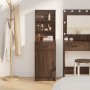 Armario Alto Roble Marrón 40x41x135 cm Madera Elaborada de , Aparadores - Ref: Foro24-865079, Precio: 81,75 €, Descuento: -5%%