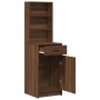 Armario Alto Roble Marrón 40x41x135 cm Madera Elaborada de , Aparadores - Ref: Foro24-865079, Precio: 81,75 €, Descuento: -5%%