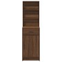 Armario Alto Roble Marrón 40x41x135 cm Madera Elaborada de , Aparadores - Ref: Foro24-865079, Precio: 81,75 €, Descuento: -5%%