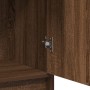 Armario Alto Roble Marrón 40x41x135 cm Madera Elaborada de , Aparadores - Ref: Foro24-865079, Precio: 81,75 €, Descuento: -5%%