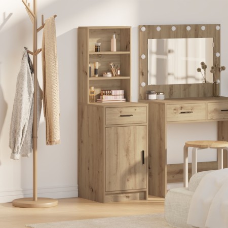 Gabinete alto de roble artesanal 40x41x135 cm de madera de ingeniería de , Aparadores - Ref: Foro24-865081, Precio: 89,71 €, ...
