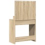 Mesa de Tocador con Luces LED Roble Sonoma 79x41x135 cm de , Tocadores para dormitorios - Ref: Foro24-865084, Precio: 120,32 ...