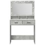 Tocador con Luces LED Gris Concreto 79x41x135 cm | Foro24.es | Tu tienda online para hogar, jardín y más Foro24.es