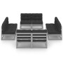 Juego de muebles de jardín 8 pzas y cojines madera pino maciza de vidaXL, Conjuntos de jardín - Ref: Foro24-3076321, Precio: ...