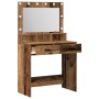 Mesita de Tocador  con Luces LED de Madera Vieja 79x41x135 cm | Foro24.es | Tu tienda online para hogar, jardín y más Foro24.es
