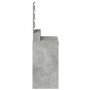 Mesa de tocador con luces LED en gris concreto de 50x41x135 cm de , Tocadores para dormitorios - Ref: Foro24-865094, Precio: ...