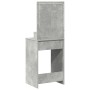 Mesa de tocador con luces LED en gris concreto de 50x41x135 cm de , Tocadores para dormitorios - Ref: Foro24-865094, Precio: ...
