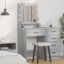 Mesa de tocador con luces LED Gris Sonoma 50x41x135 cm de , Tocadores para dormitorios - Ref: Foro24-865096, Precio: 97,73 €,...