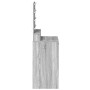 Mesa de tocador con luces LED Gris Sonoma 50x41x135 cm de , Tocadores para dormitorios - Ref: Foro24-865096, Precio: 97,73 €,...