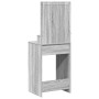 Mesa de tocador con luces LED Gris Sonoma 50x41x135 cm de , Tocadores para dormitorios - Ref: Foro24-865096, Precio: 97,73 €,...