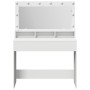 mesa de tocador blanca con luces LED - 100x41x135 cm de , Tocadores para dormitorios - Ref: Foro24-865100, Precio: 131,68 €, ...