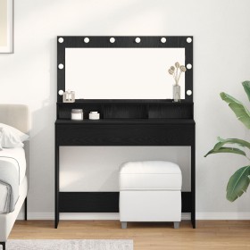 Comprar Tocador con luces LED negro y roble