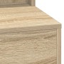 Tocador con Luces LED Sonoma Roble 100x41x135 cm de , Tocadores para dormitorios - Ref: Foro24-865102, Precio: 125,28 €, Desc...