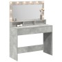 Mesa de tocador  con luces LED Gris Concreto 100x41x135 cm | Foro24.es | Tu tienda online para hogar, jardín y más Foro24.es