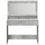 Mesa de tocador  con luces LED Gris Concreto 100x41x135 cm | Foro24.es | Tu tienda online para hogar, jardín y más Foro24.es