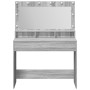 Mesa de tocador  con luces LED en gris Sonoma 100x41x135 cm | Foro24.es | Tu tienda online para hogar, jardín y más Foro24.es