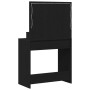 Mesa de Maquillaje  con Luces LED - Madera Negra 79x41x135 cm | Foro24.es | Tu tienda online para hogar, jardín y más Foro24.es