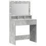 Tocador con Luces LED Gris Concreto 79x41x135 cm | Foro24.es | Tu tienda online para hogar, jardín y más Foro24.es