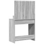 Mesa tocador con luces LED Gris Sonoma 79x41x135 cm de , Tocadores para dormitorios - Ref: Foro24-865114, Precio: 115,14 €, D...