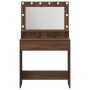 Mesa de Tocador  con Luces LED en Roble Marrón 79x41x135 cm | Foro24.es | Tu tienda online para hogar, jardín y más Foro24.es