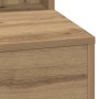 Mesa de tocador con luces LED de roble artesanal 79x41x135 cm de , Tocadores para dormitorios - Ref: Foro24-865117, Precio: 1...