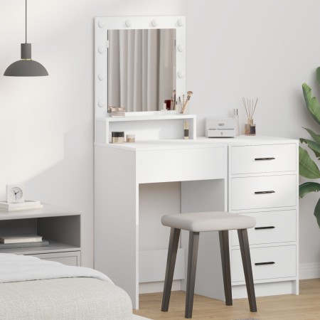 Mesa de tocador  con luces LED blanca 50x41x135 cm | Foro24.es | Tu tienda online para hogar, jardín y más Foro24.es