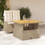 Set comedor de jardín 2 pzas con cojines ratán sintético beige en Conjuntos de jardín | Comprar online en Foru.es