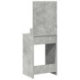 Mesa de maquillaje con luces LED gris concreto 50x41x135 cm de , Tocadores para dormitorios - Ref: Foro24-865121, Precio: 86,...