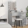 Mesa de tocador con luces LED en Gris Sonoma - 50x41x135 cm de , Tocadores para dormitorios - Ref: Foro24-865123, Precio: 93,...